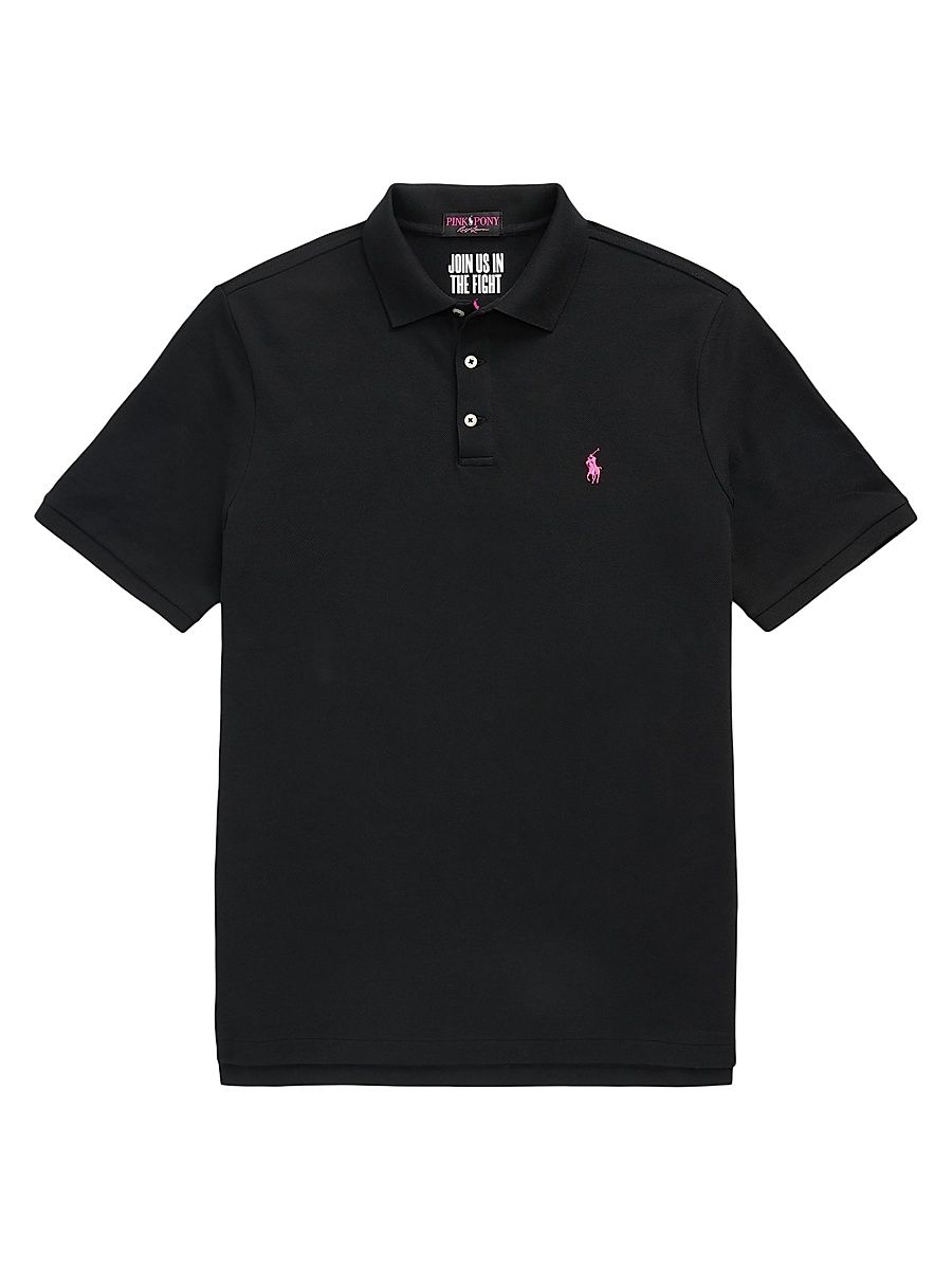 Men's Pinky Pony Stretch Mesh Polo Shirt - Polo Black - Size XL