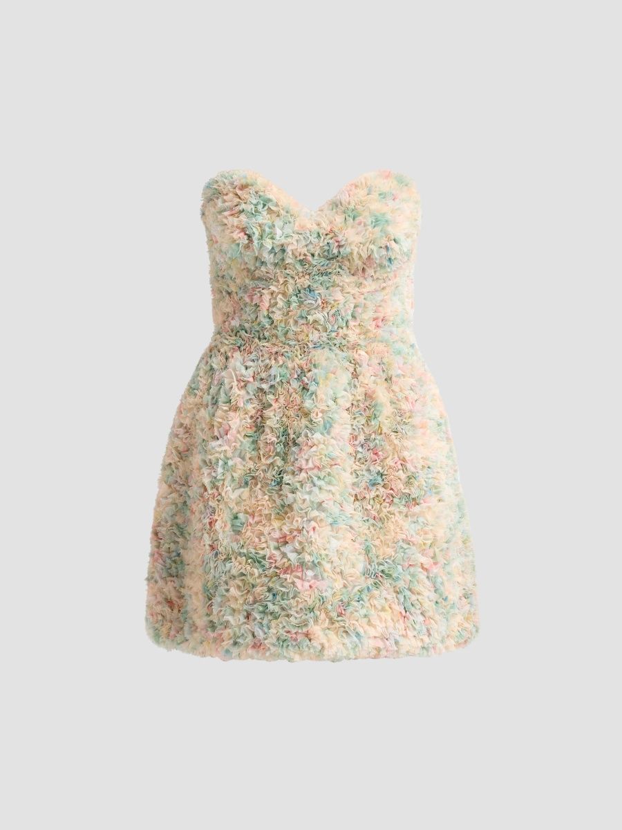 Zimmermann Women's Clash Fluff Mini Dress - Mint Floral - Size 2
