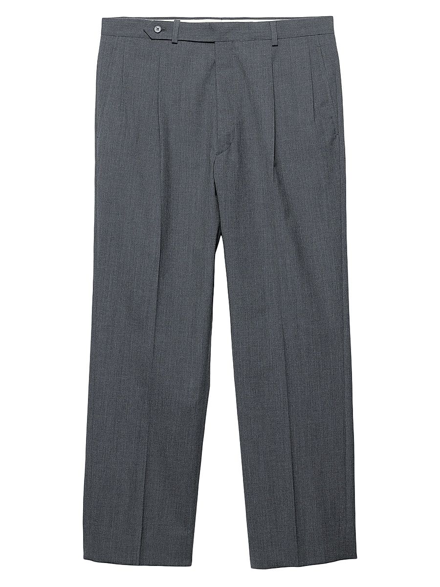 Men's Wool Pants - Grey - Size 40