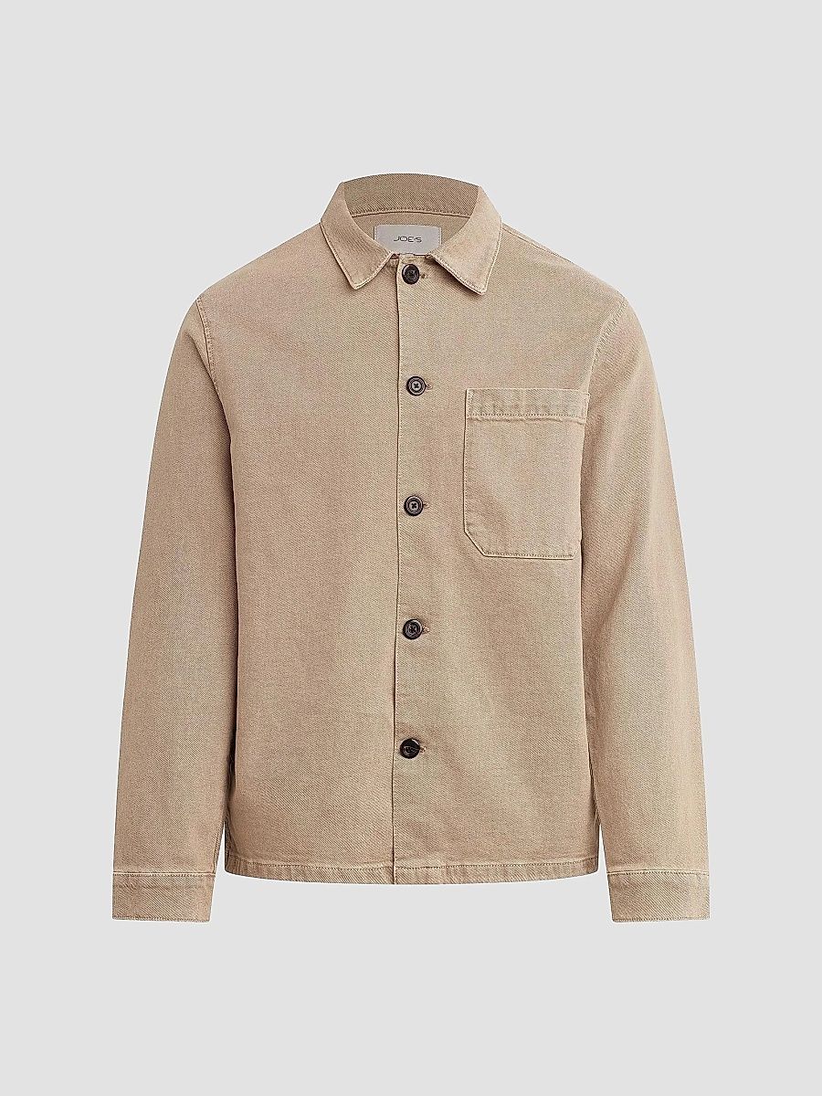 Men's Denim Chore Coat - Vintage Khaki - Size XXL