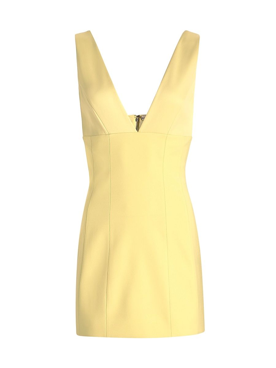 Women's Mandy Deep Plunge Minidress - Butter - Size 14