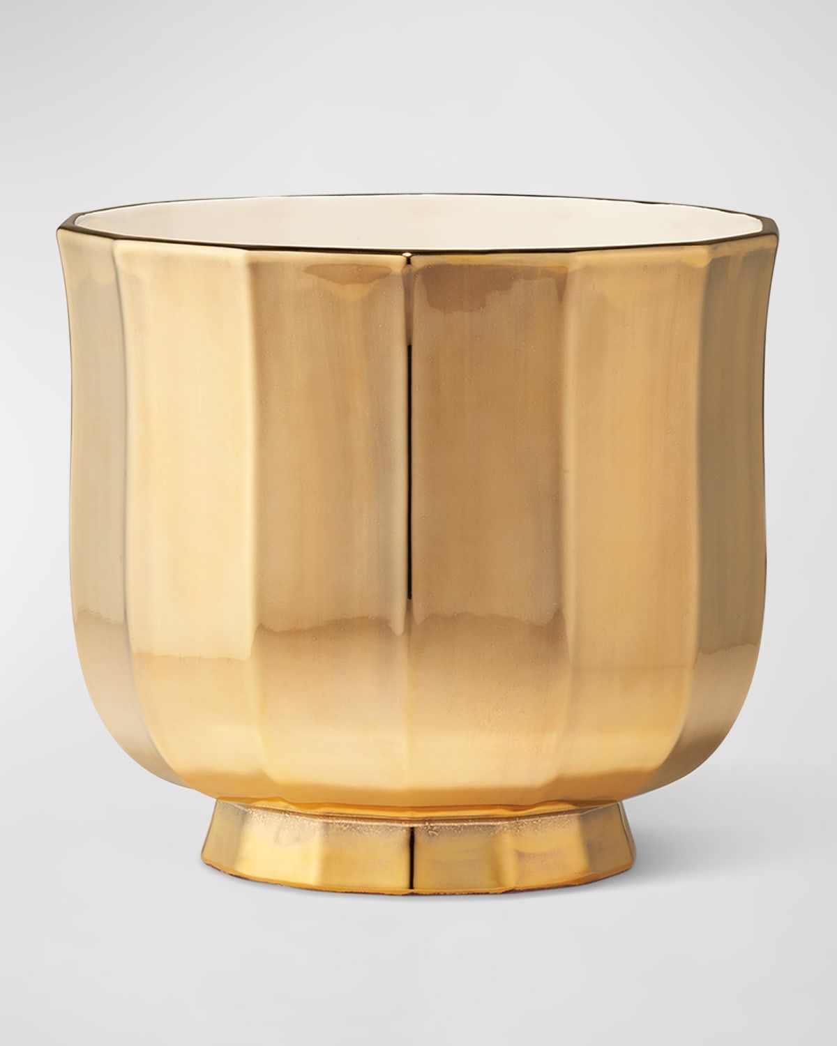 Delmara Golden Cachepot, 7"