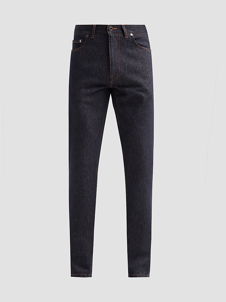 Men's Light Denim Slim Jeans - Navy - Size 42