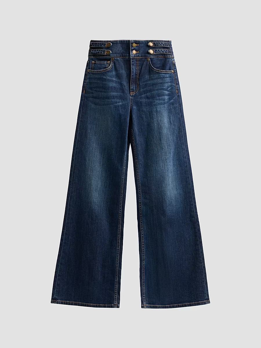 Women's Liv Wide-Leg Jeans - Dark Rinse - Size 32