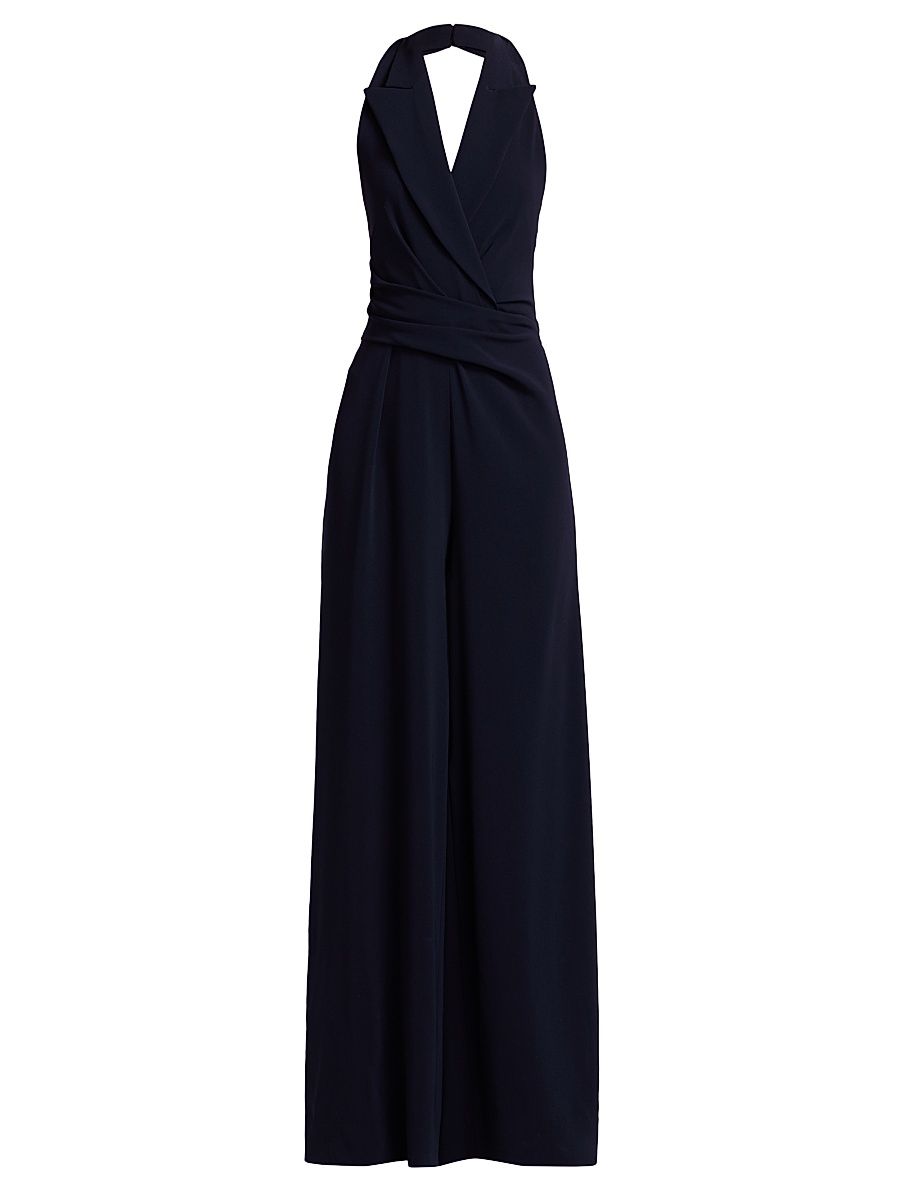 Women's Halter Cady Wide-Leg Jumpsuit - Midnight - Size 14