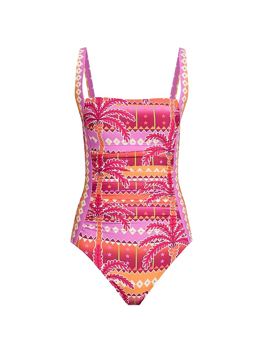 Women's Marilyn Ruched One-Piece Swimsuit - Zahara - Size 26