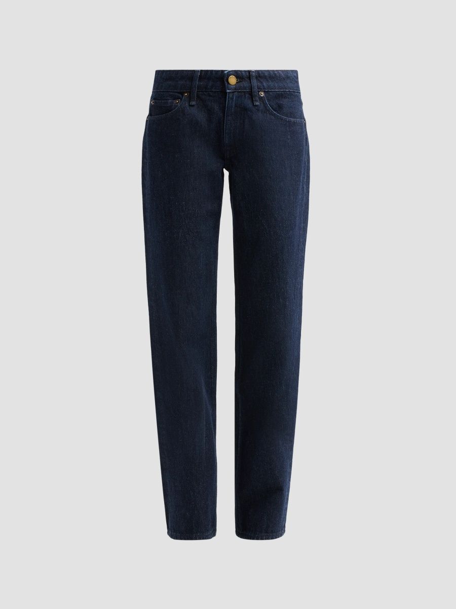 rag & bone Women's Harlow Low-Rise Straight-Leg Jeans - Dark Rinse - Size 28