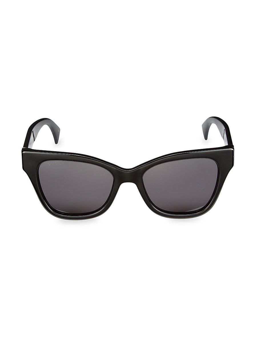 Women's Gucci Essential 52MM Cat-Eye Sunglasses - Black