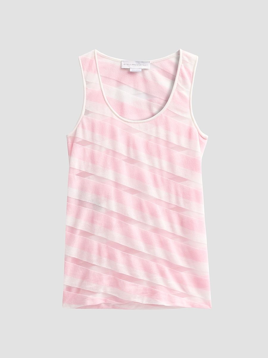 Women's Graphic Striped Tank - Size XS