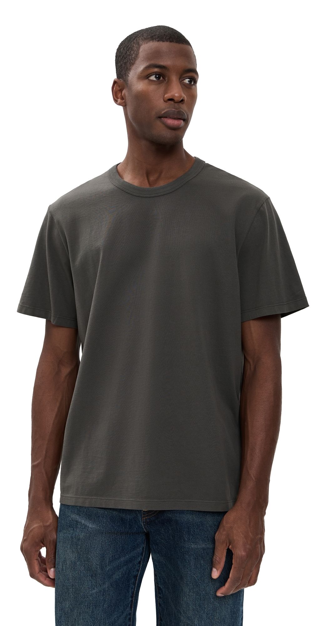 Madewell Garment-Dyed Allday Crewneck Tee DARK SURPLUS S