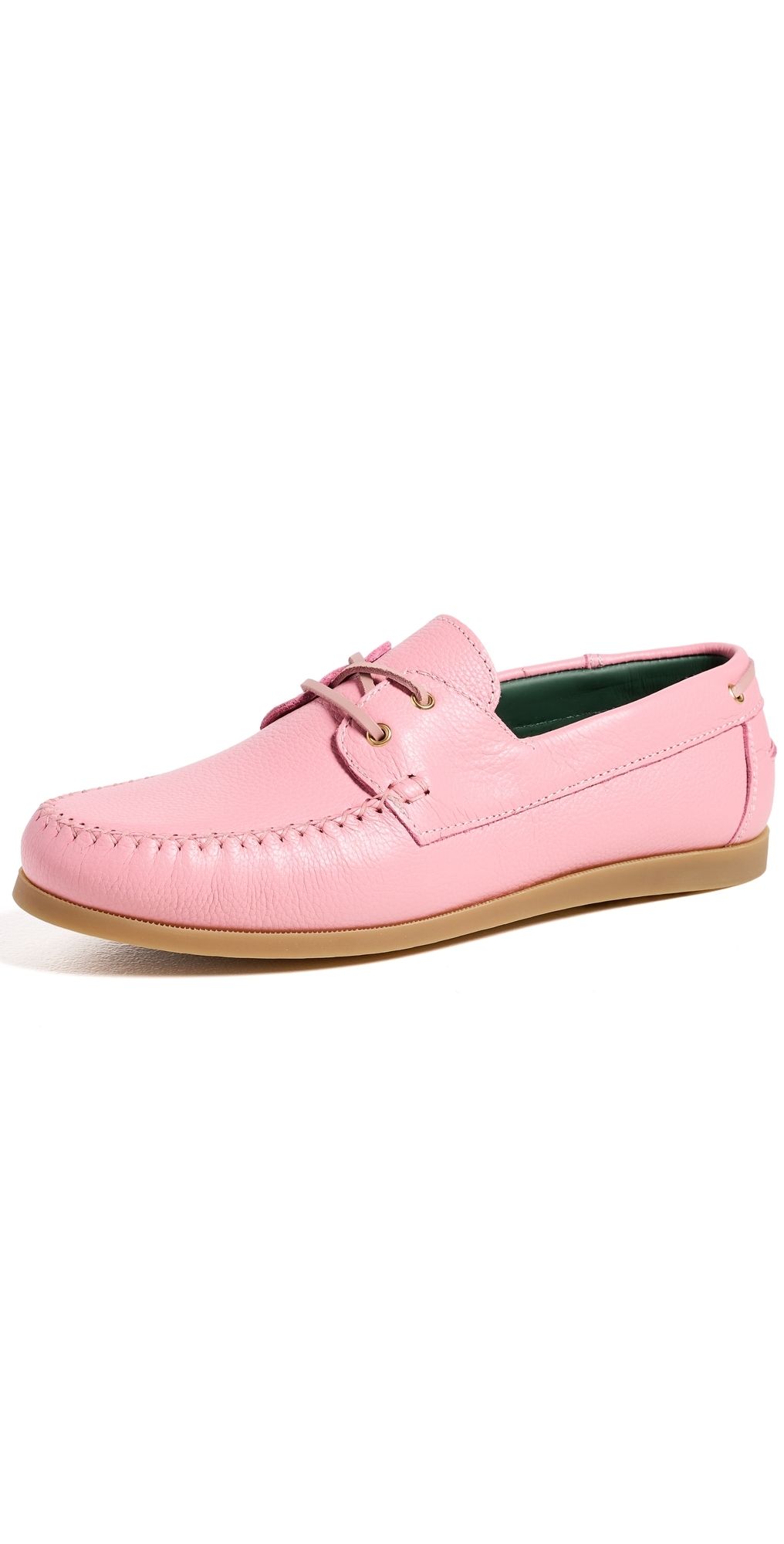 Vinny's Boatman Boat Shoes Dusty Rose Grain 46