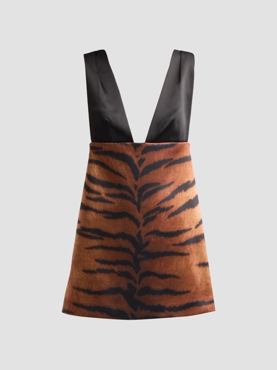 Women's Culver Golden Tiger Mini Dress - Golden Tiger - Size XL
