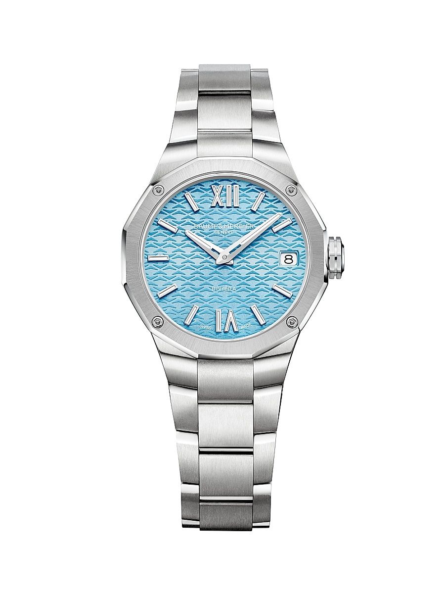Women's Riviera Light Blue Stainless Steel Watch/33MM - Stainless Steel
