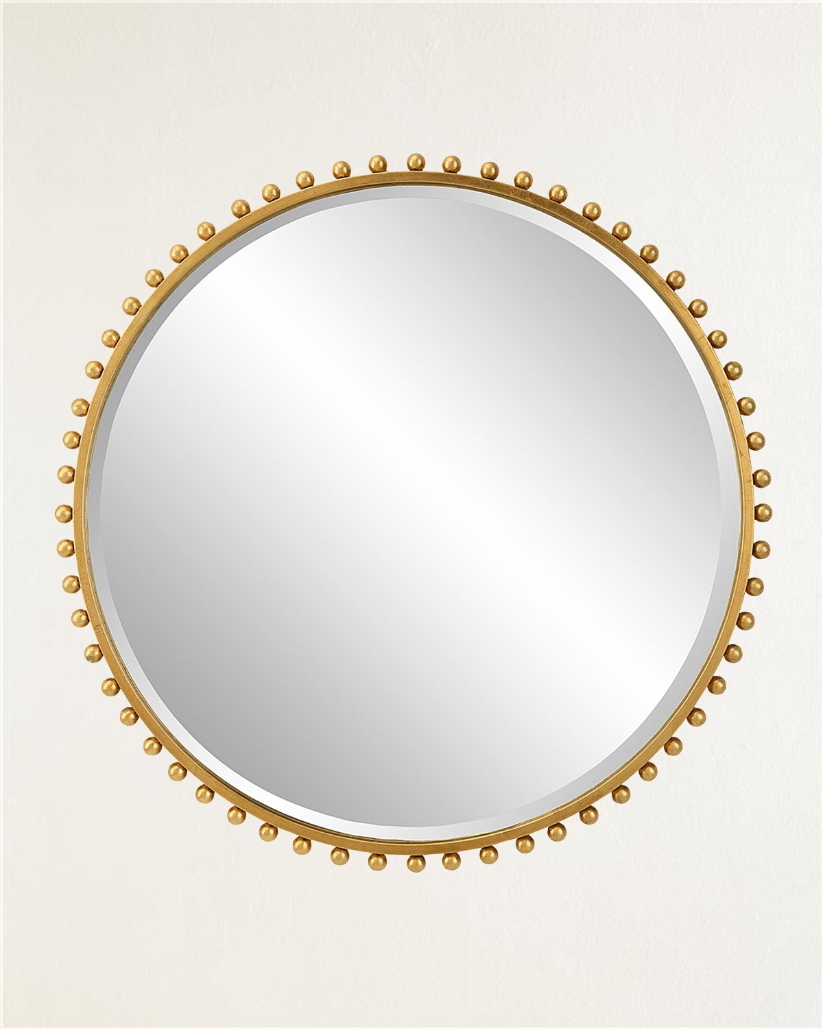 Taza Gold Round Mirror