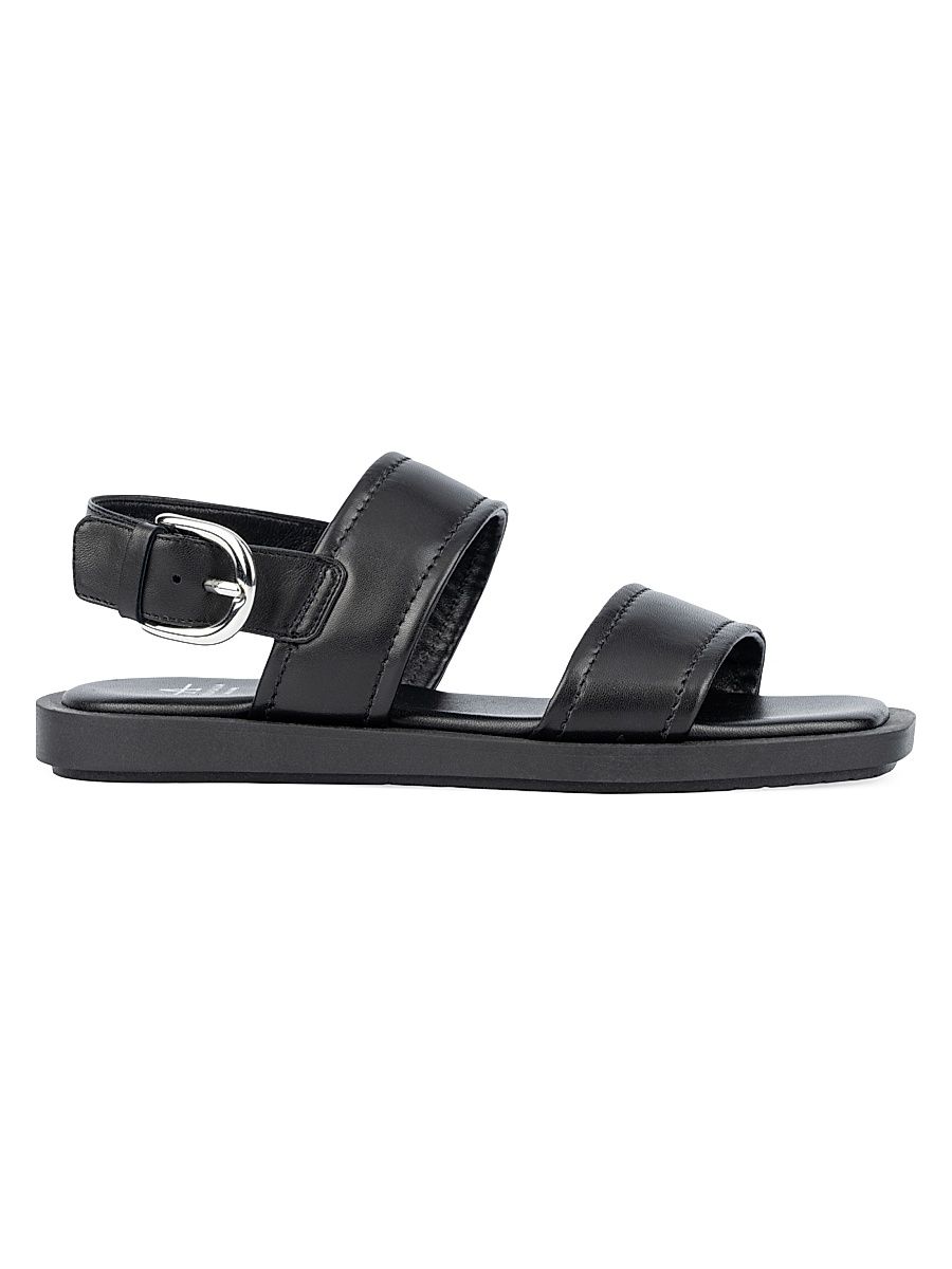 Women's Joni Leather Sandals - Black - Size 8
