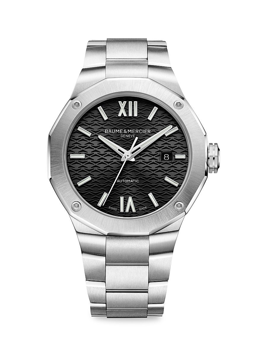 Men's Riviera 10621 Stainless Steel Bracelet Watch - Silver