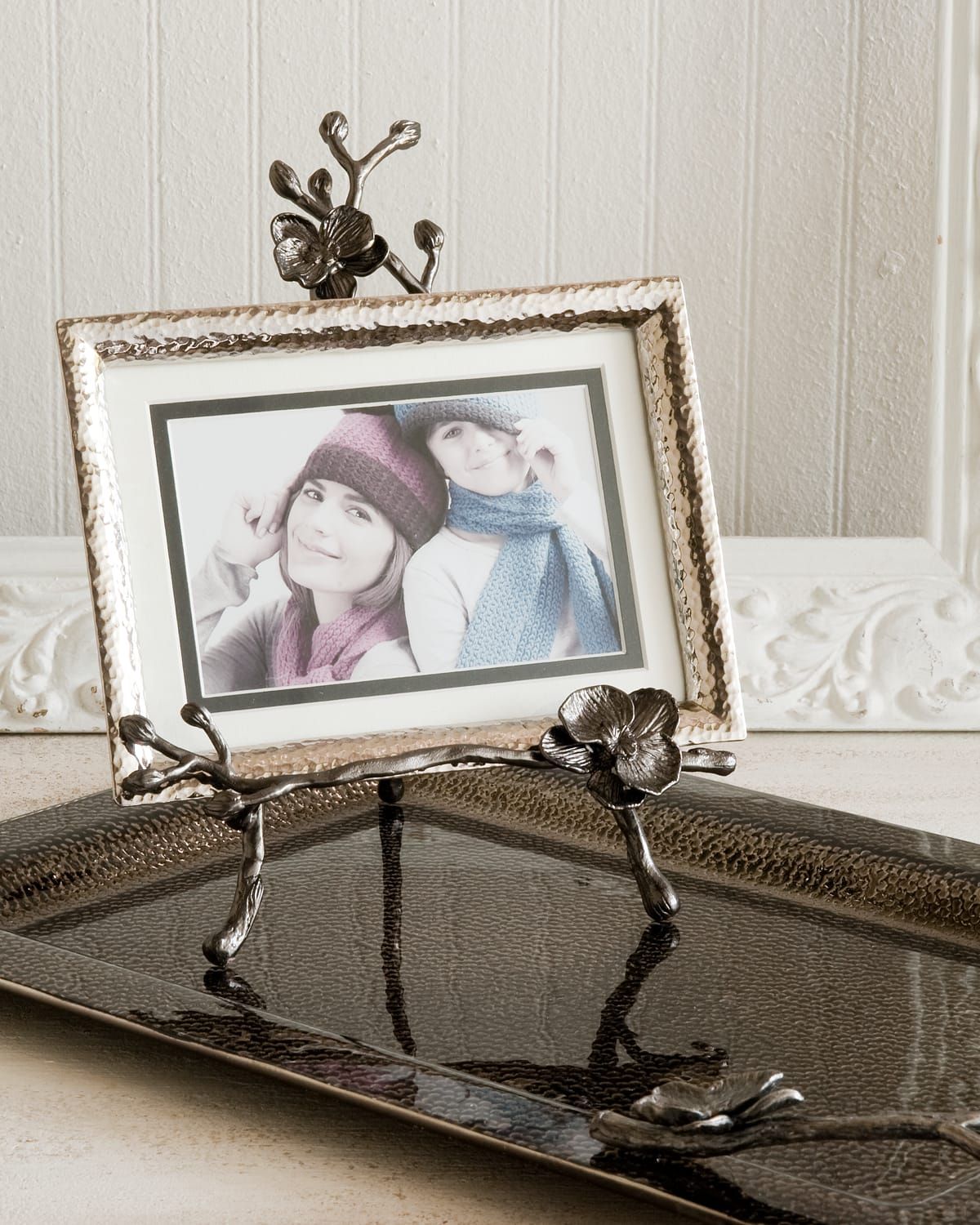 Black Orchid Easel Photo Frame