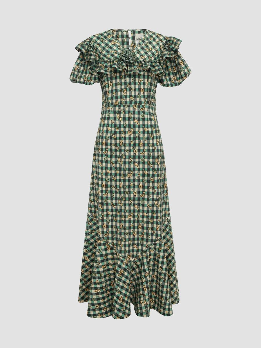 Women's Outrider Checked Cotton Seersucker Dress - Multi - Size 2