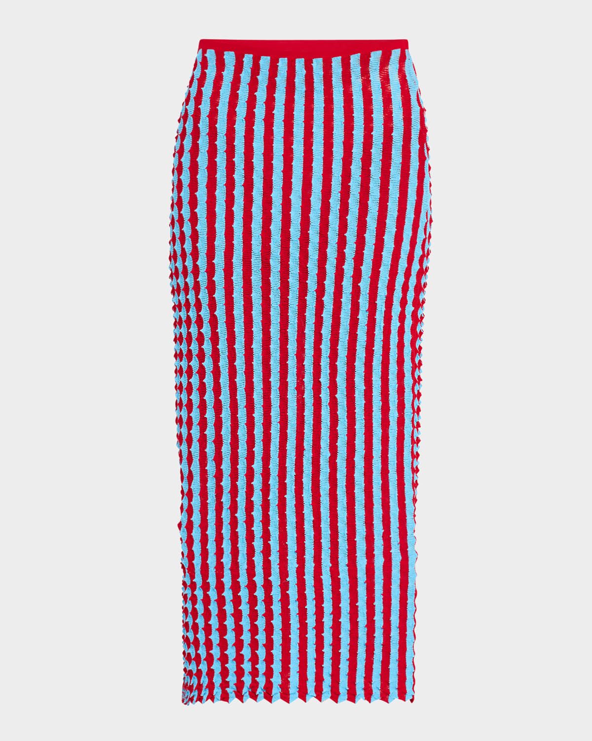 Capucine Striped Knit Maxi Pencil Skirt