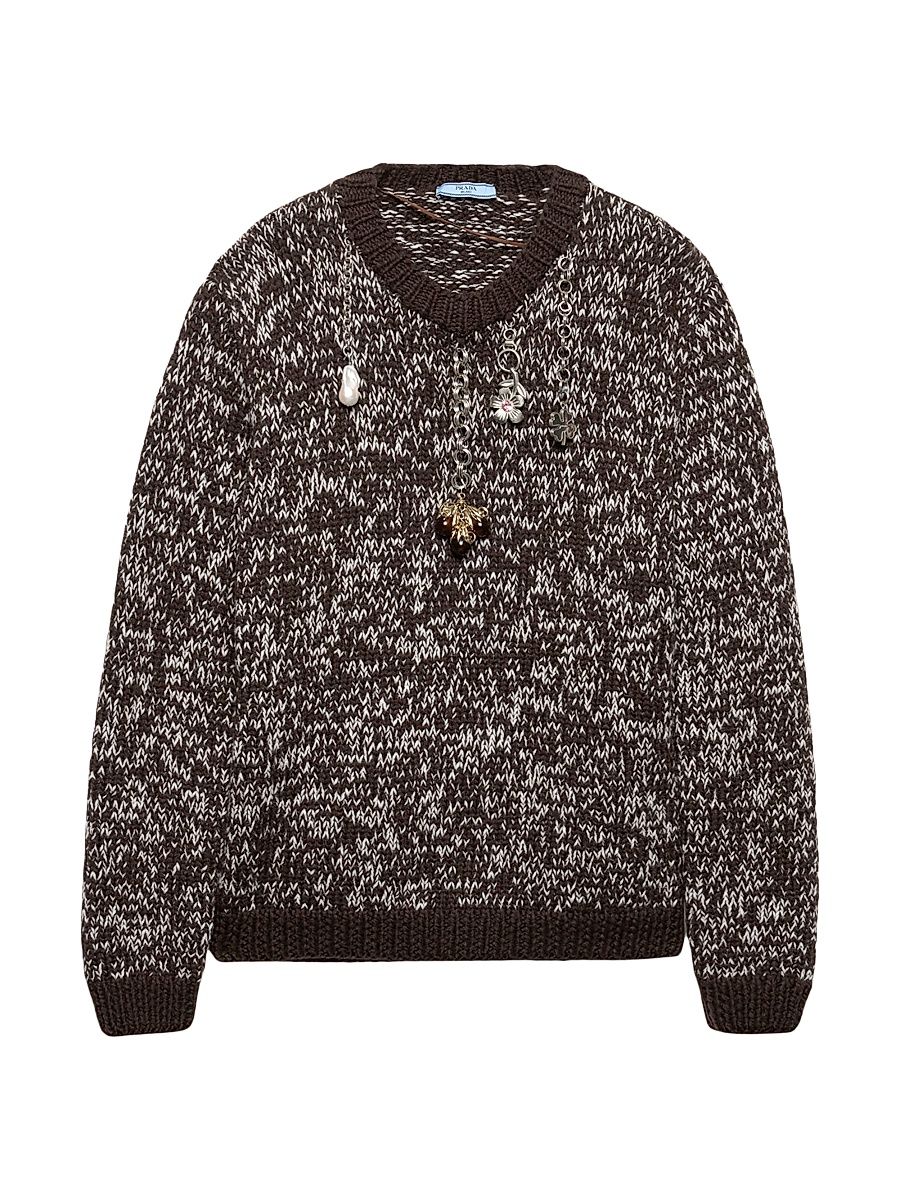 Women's Wool Sweater - Brown - Size 8