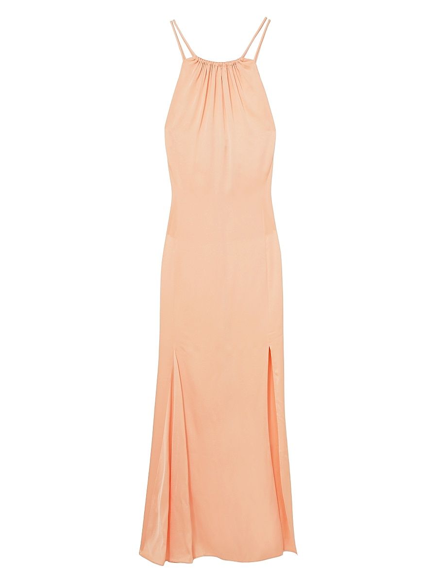 Women's Tallie Satin Gown - Peach - Size 14
