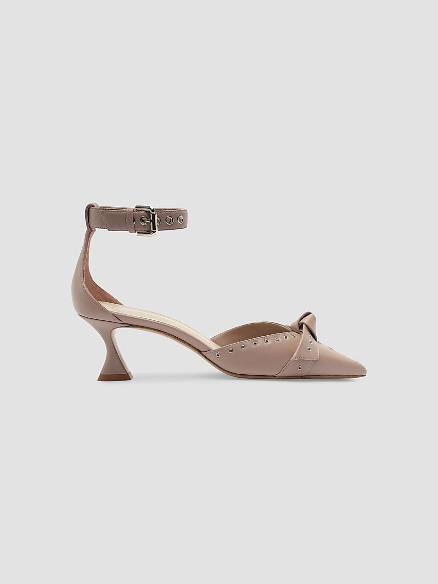 Women's Clarita 60MM Eyelet Leather Pumps - Light Mauve - Size 12