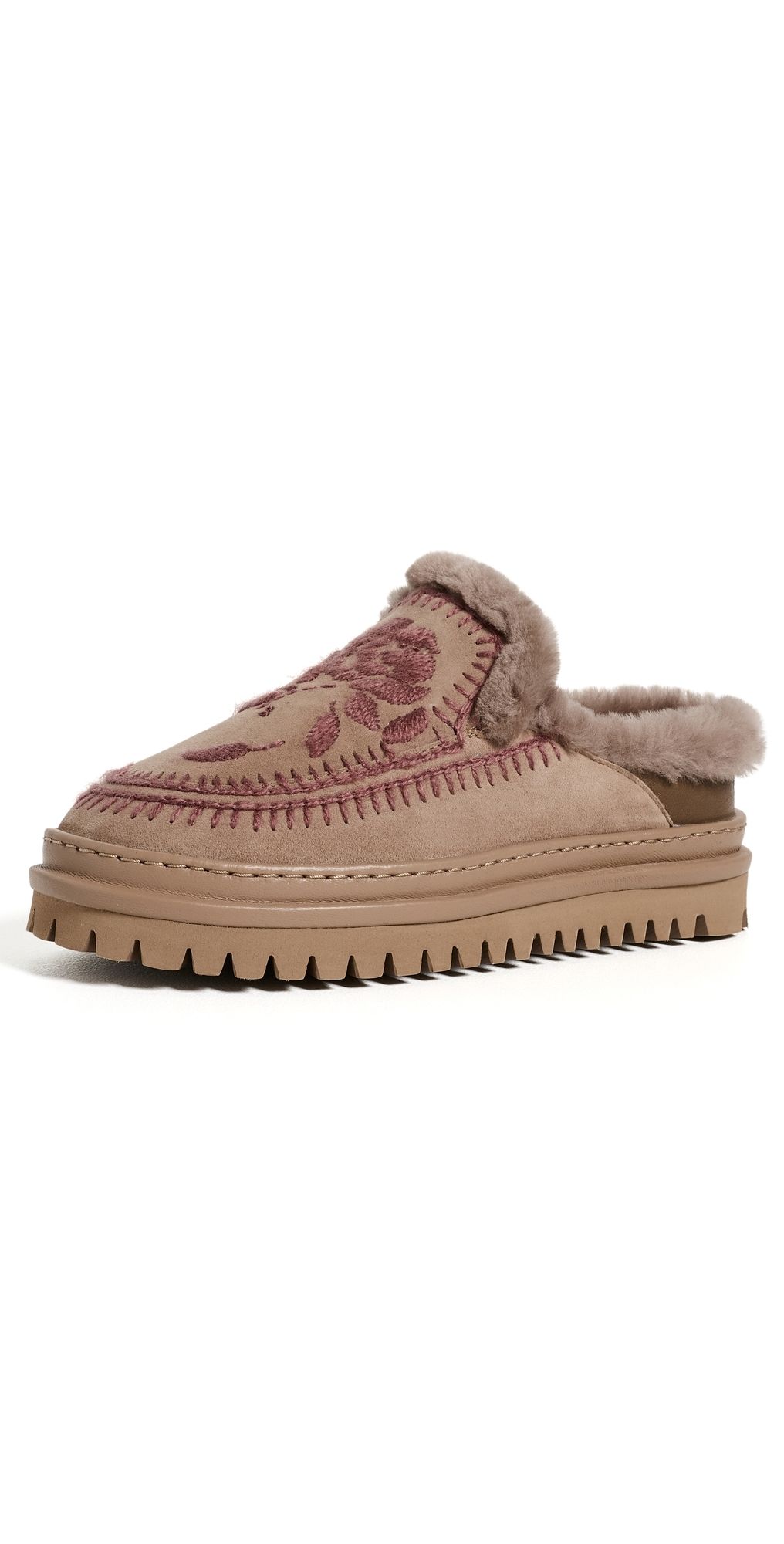 Laidback London Jun 4.0 Slippers Rose Otter Suede Rosso 39