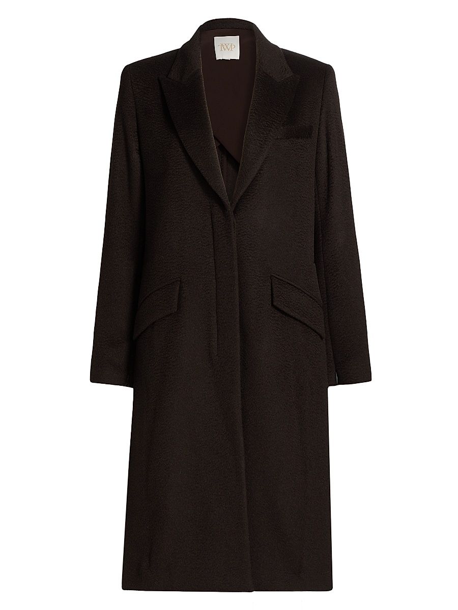 Women's New Cash Camel Coat - Chocolate - Size XS