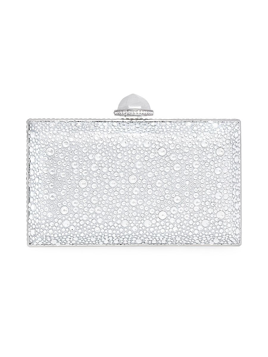 Women's Skylar Crystal-Embellished Clutch - Silver