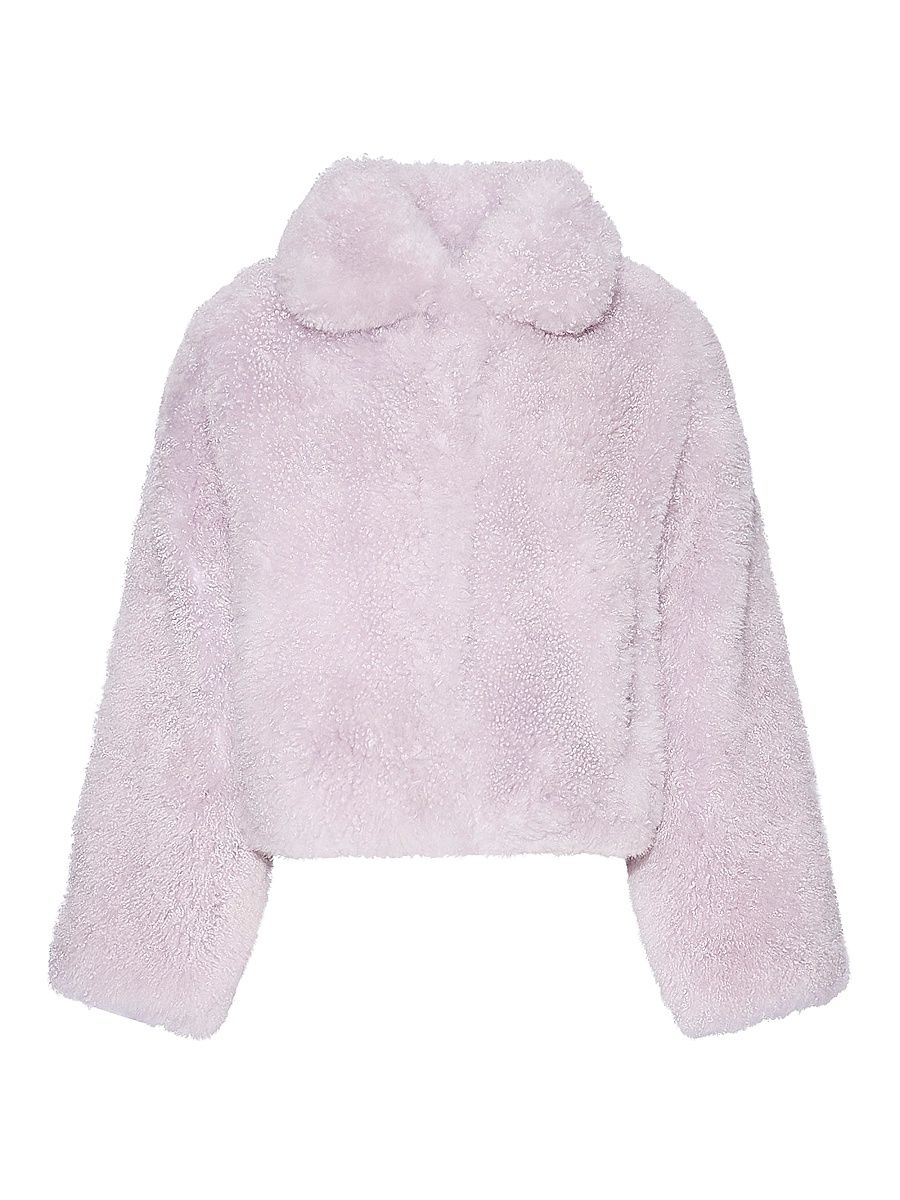 Women's Veste Shearling Jacket - Lilas - Size 6