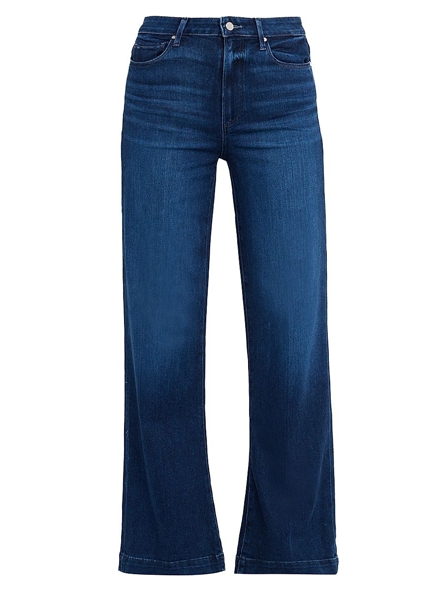 Women's Leenah Wide-Leg Jeans - Dark Blue - Size 31