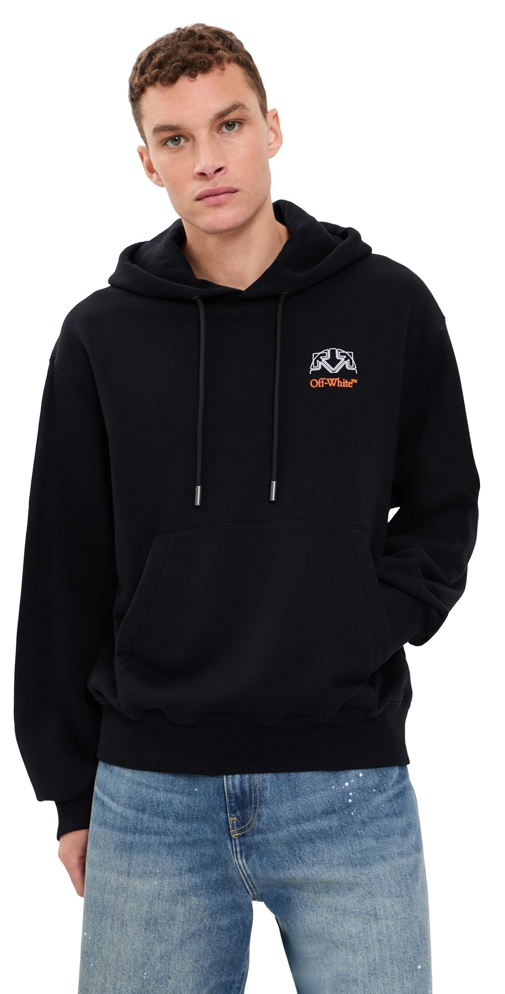Off-White Off Line Regular Hoodie Black S