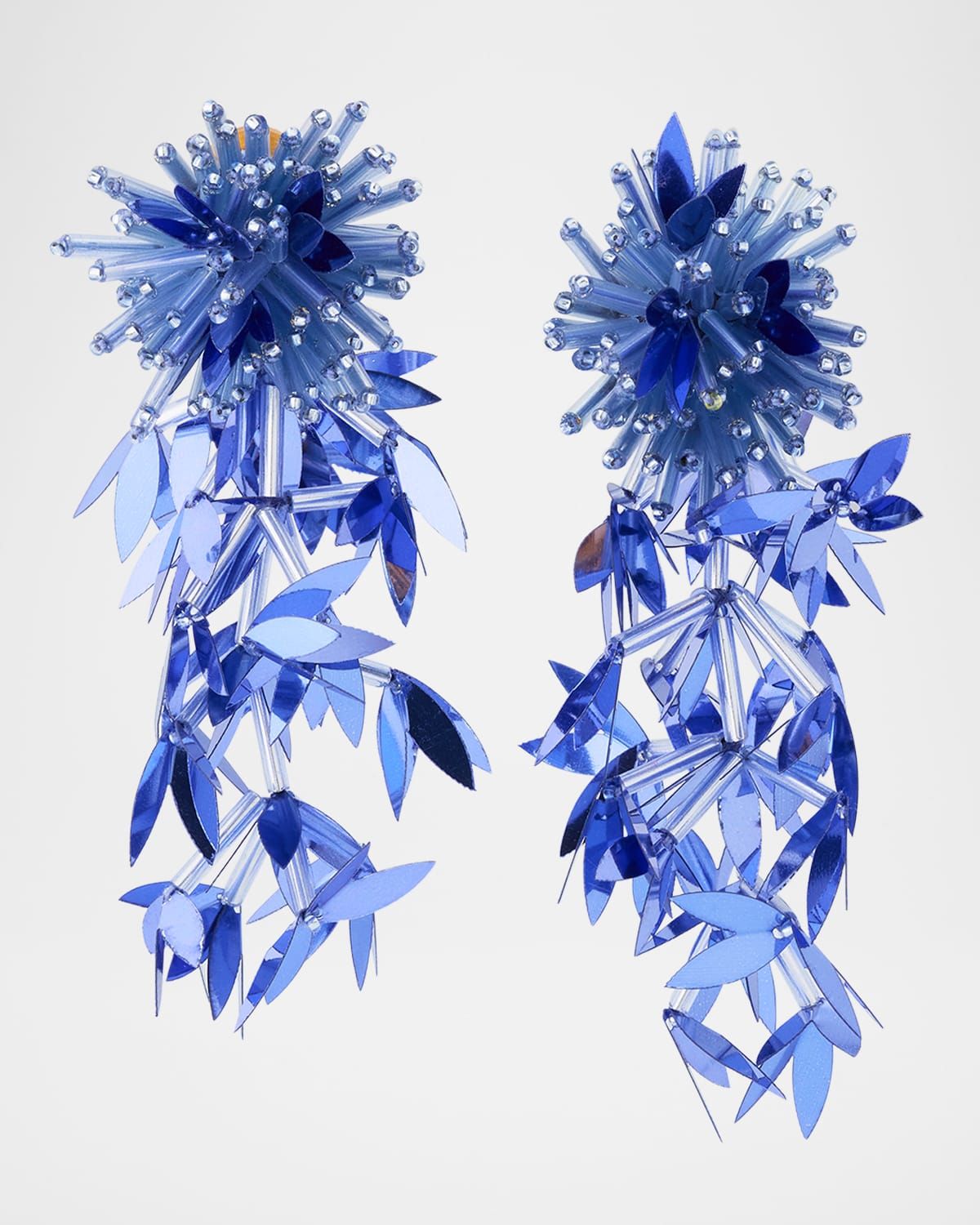 Leaf Tassel Dangle Earrings