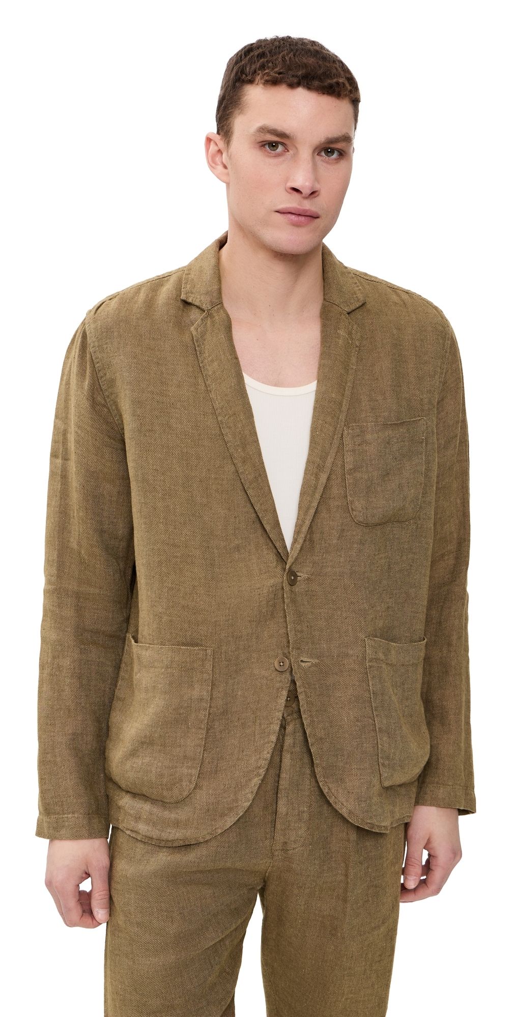 Alex Crane Linen Alta Blazer Chai M