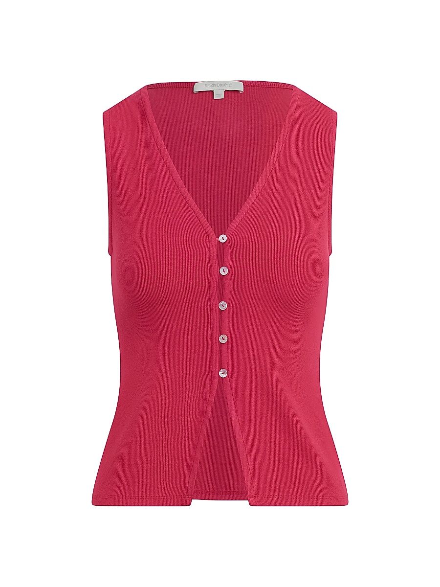 Women's The Good Luck Top - Raspberry - Size XS