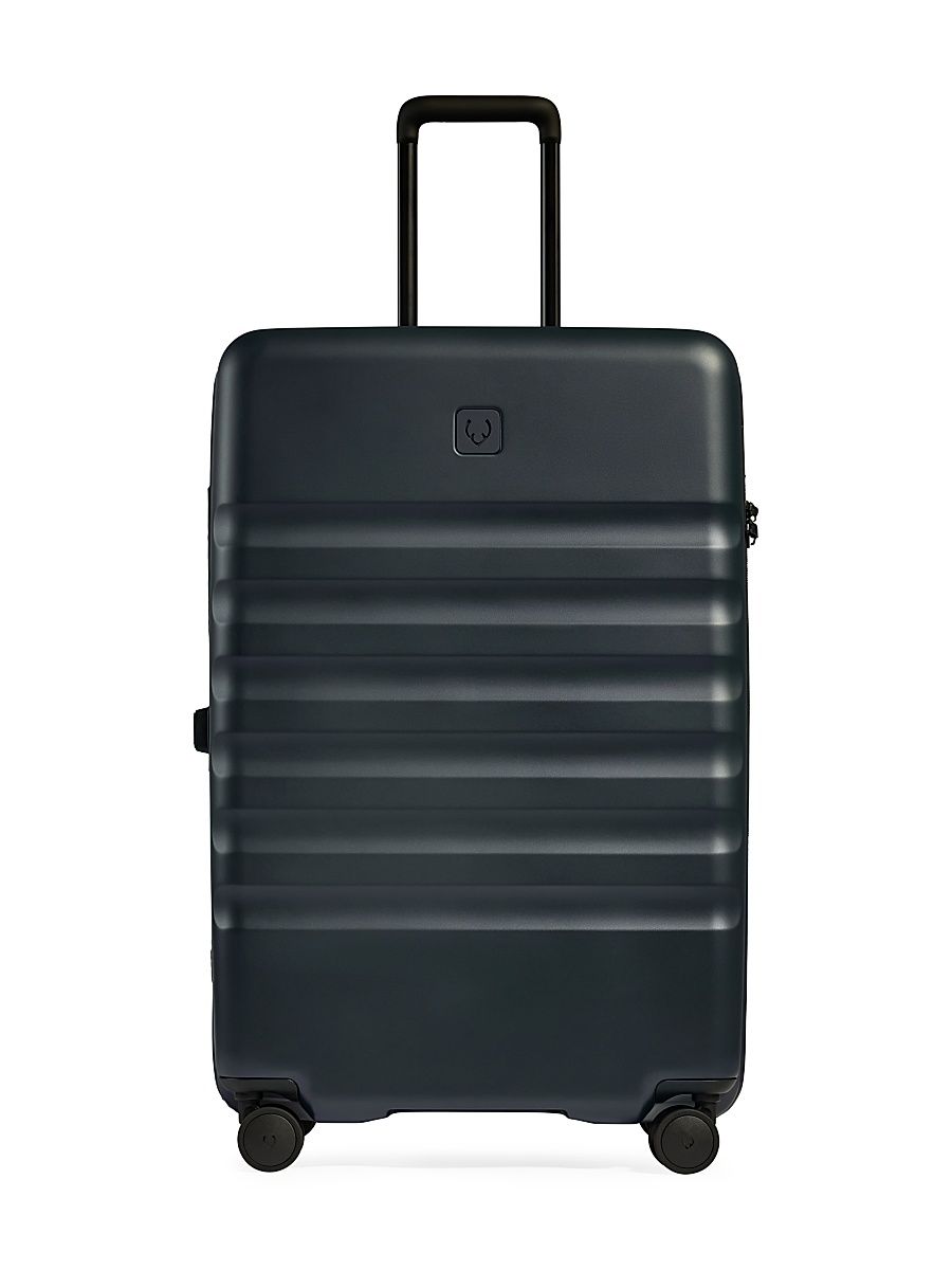 Icon Stripe Expandable Hardshell Spin Suitcase - Taupe
