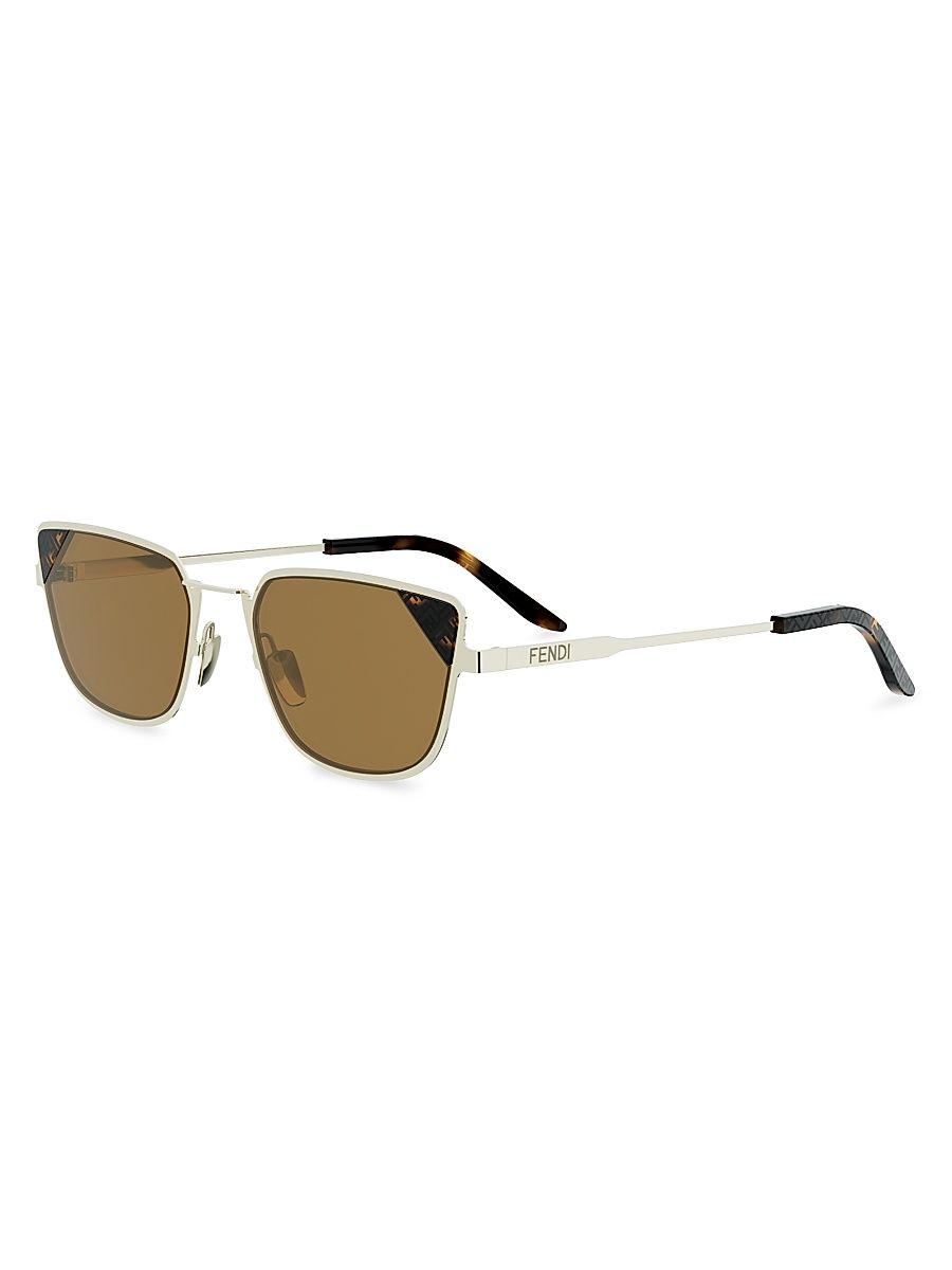 Women's Signature 54MM Cat-Eye Sunglasses - Gold And Roviex