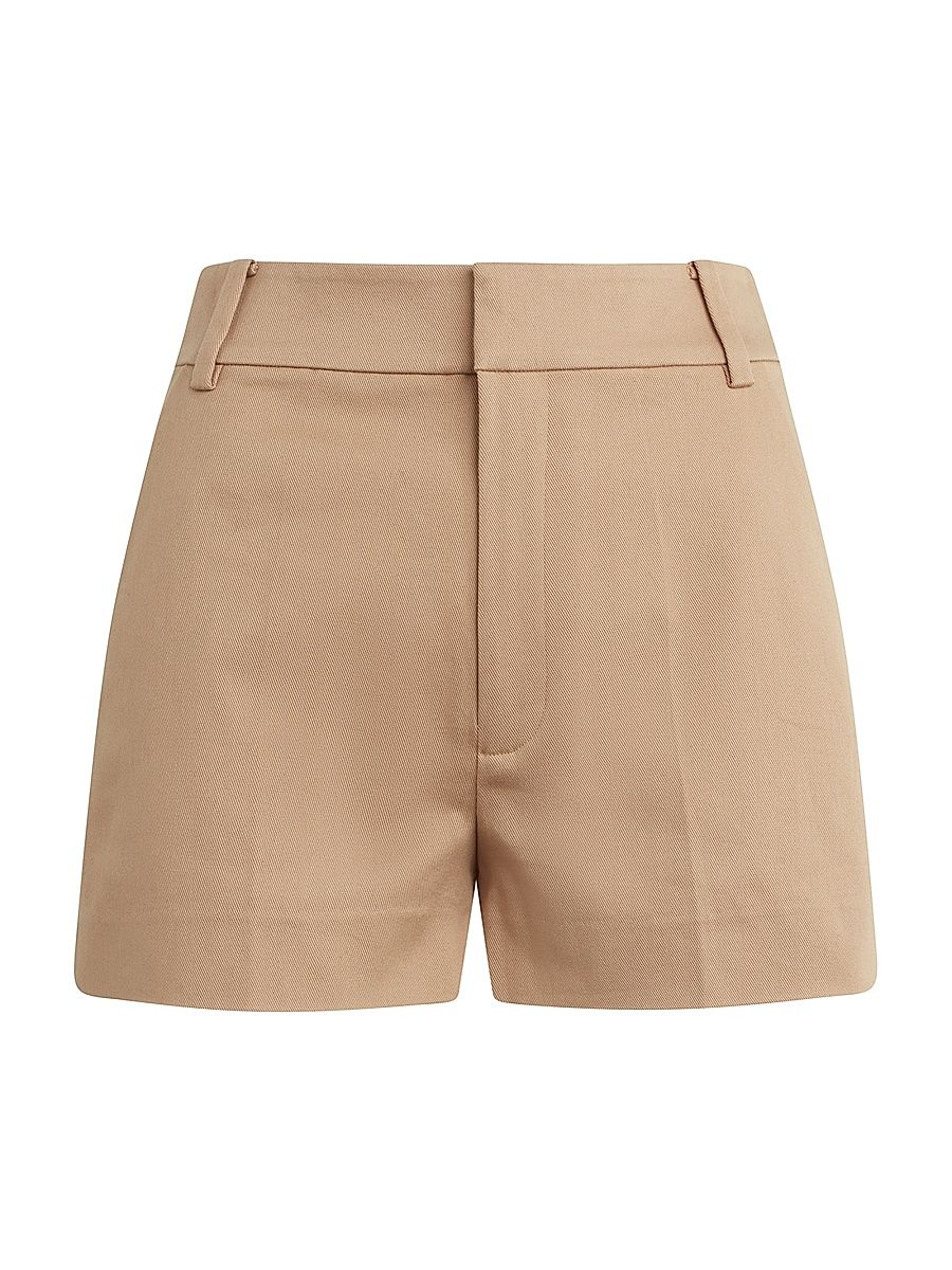 Women's The Favorite Cotton-Blend Shorts - Beige - Size 12