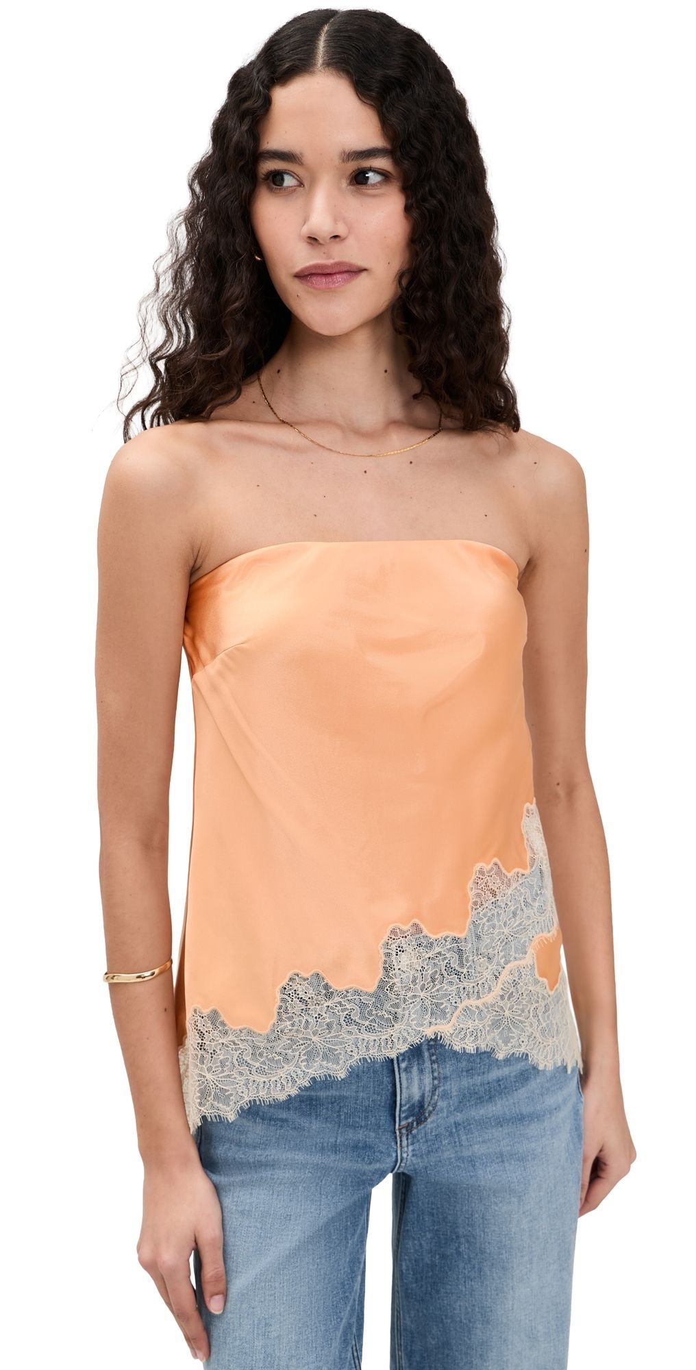 CAMI NYC Odessa Strapless Camisole Peach XL