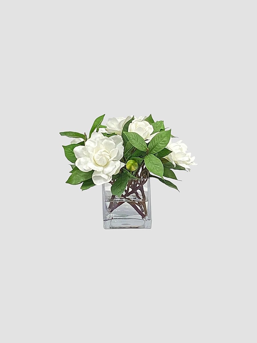 Everyday Newness Refresh Faux Gardenia Jubilation Flower Arrangement - Cream
