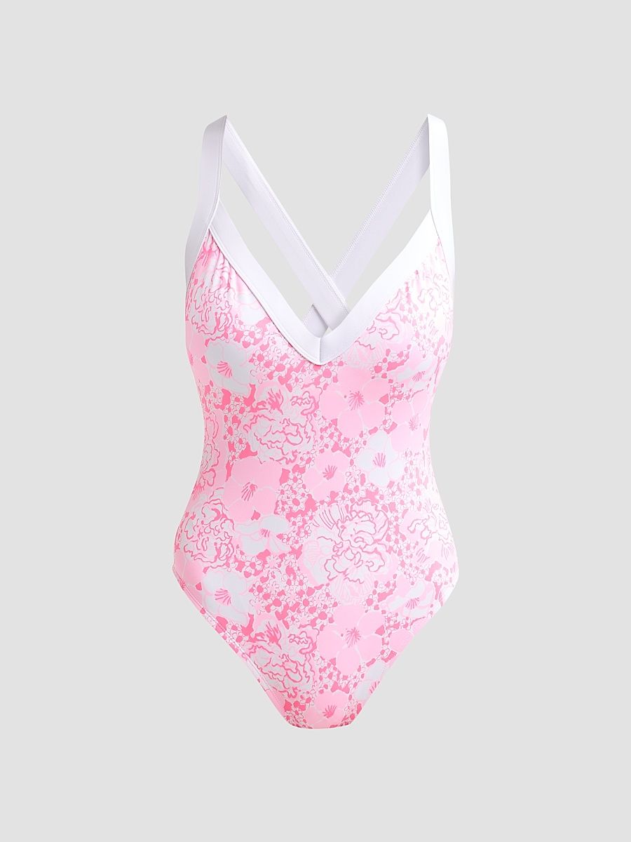Women's Nioma Burst Of Joy One-Piece Swimsuit - Conch Shell - Size 12