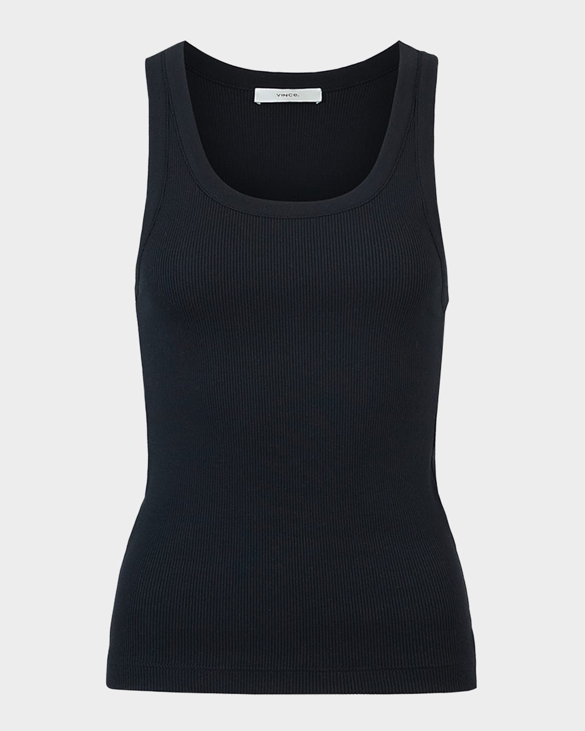 Scoop-Neck Ribbed Tank Top