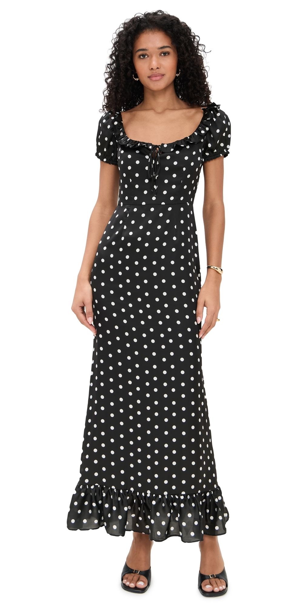 Damaris Bailey Delores Dress Black Polka Dot XS