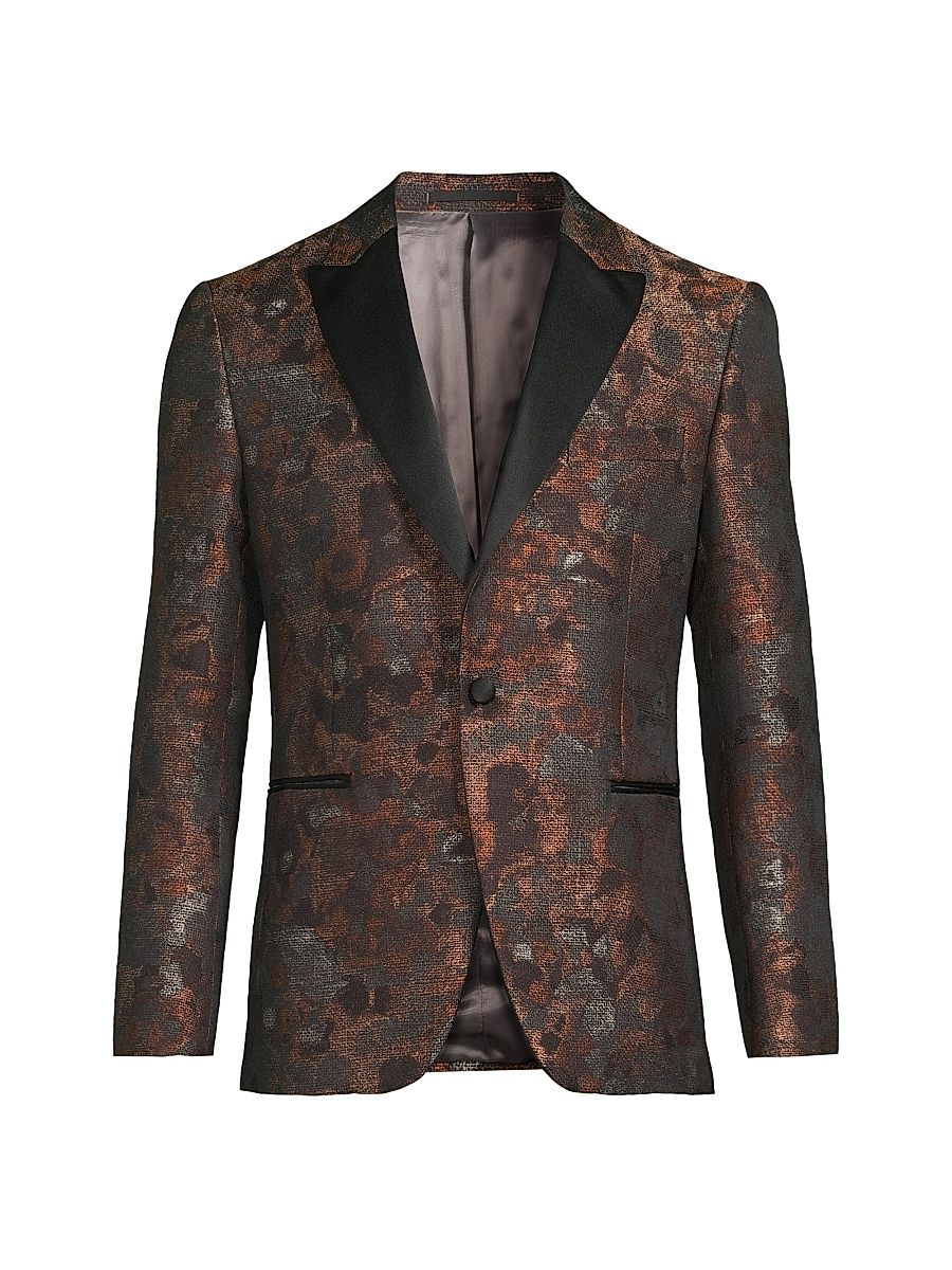 Men's Novel Smoking Jacket - Bronze - Size 40