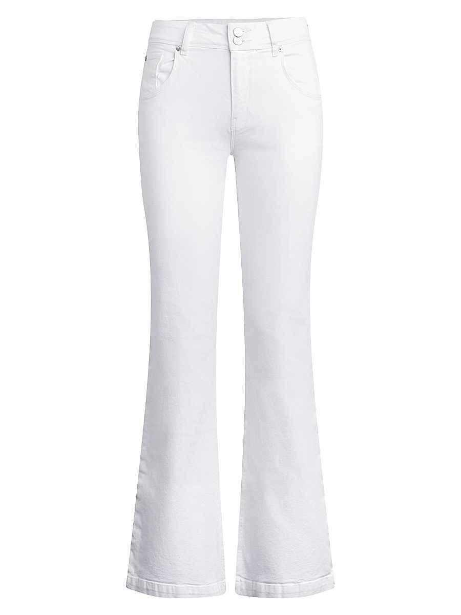 Women's Dana High-Rise Flared Jeans - White - Size 34
