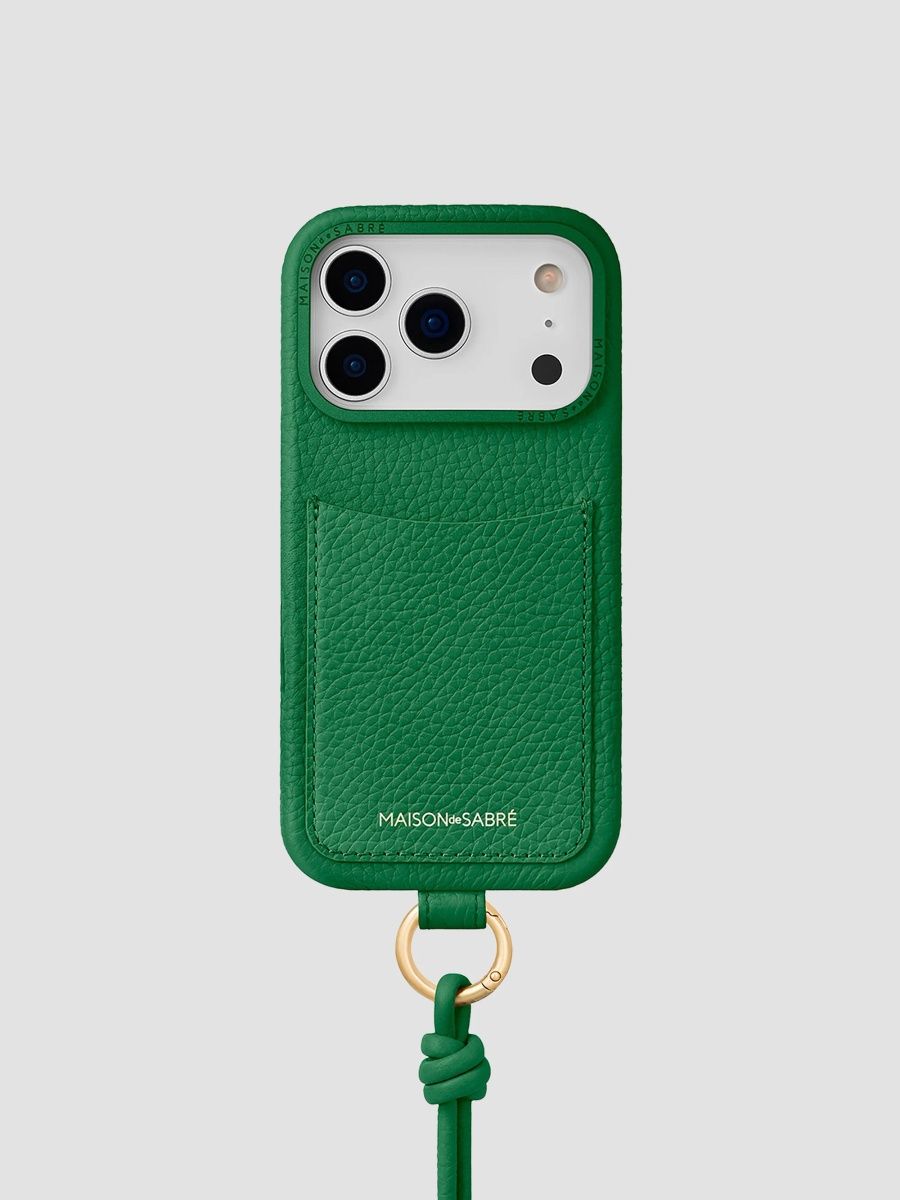 Maison de Sabre Sling Phone Case (iPhone 18 Pro) - Emerald Green