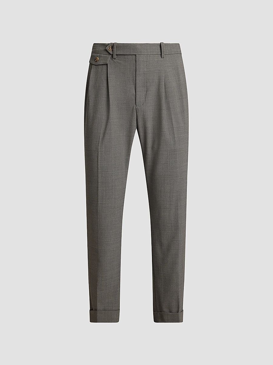 Men's Performance Wool-Blend Trousers - Grey - Size 30