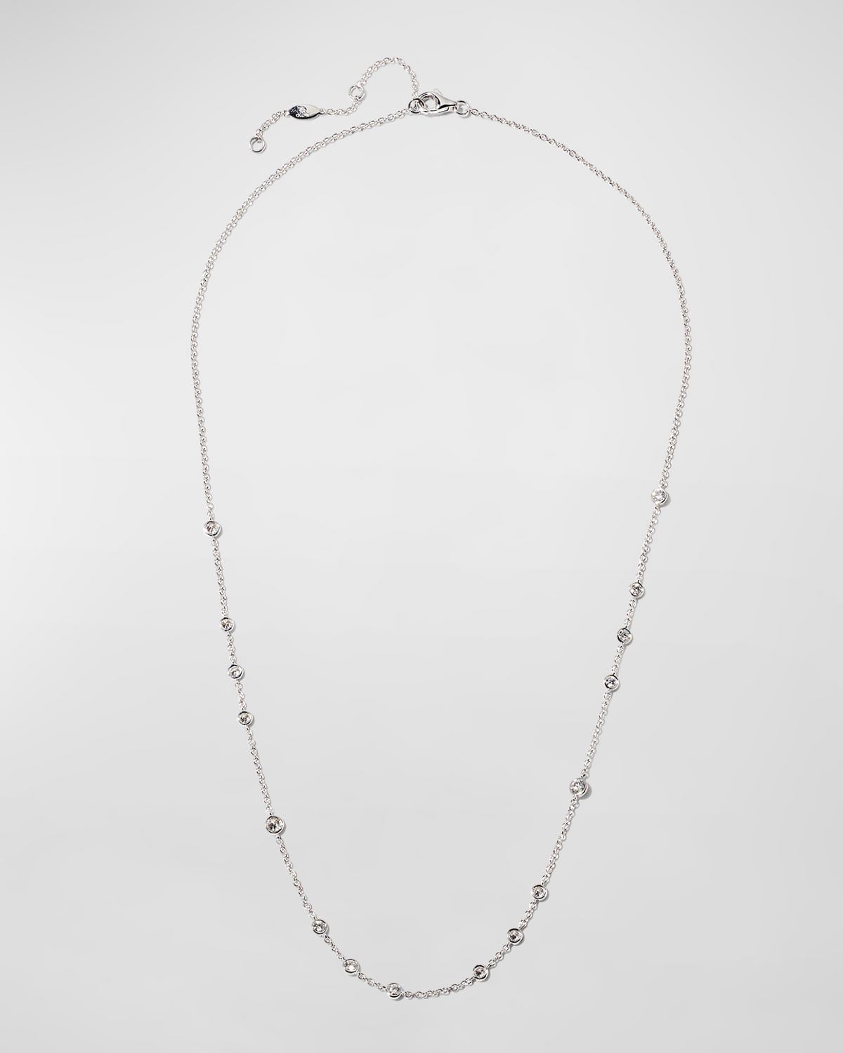 White Gold Diamond By-the-Yard Necklace