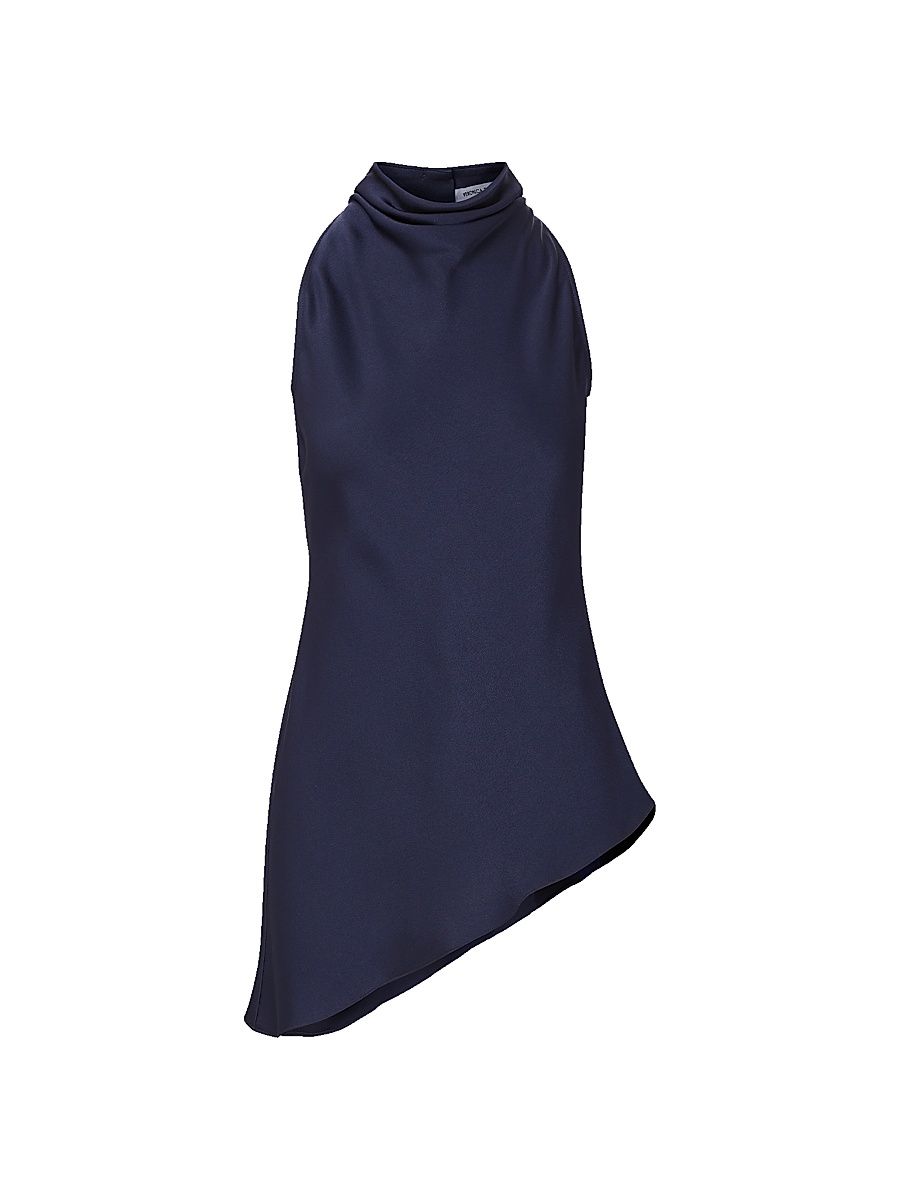 Women's Radford Asymmetric Sleeveless Tunic Top - Navy - Size 16