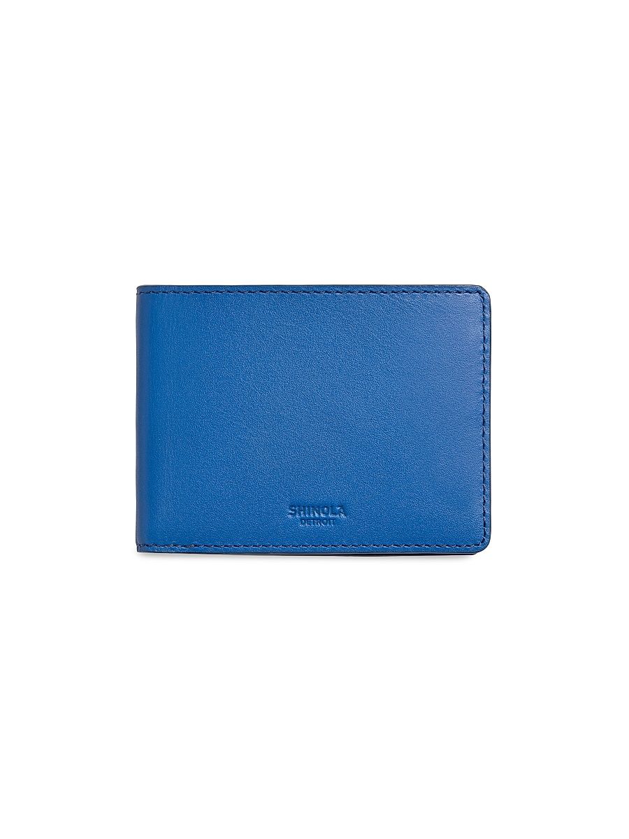 Men's Slim Heritage Leather Bifold Wallet - Superior Blue
